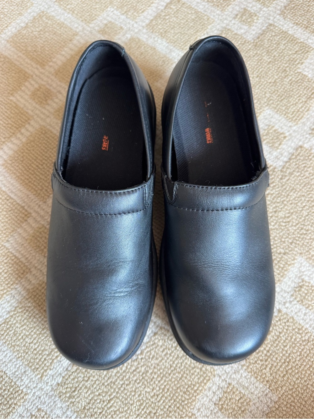 Rockport Works Leather Slip Resistant Work Clogs Utility Shoes Black Size 8.5 - Picture 10 of 11